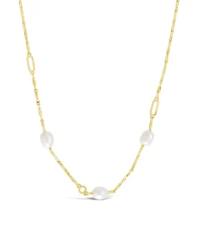 Dainty Pearl Chain Necklace