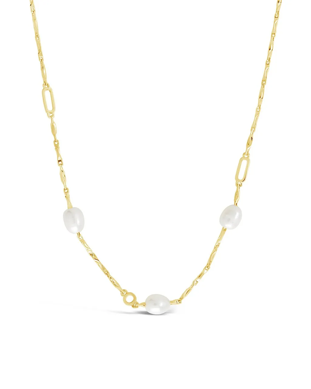 Dainty Pearl Chain Necklace