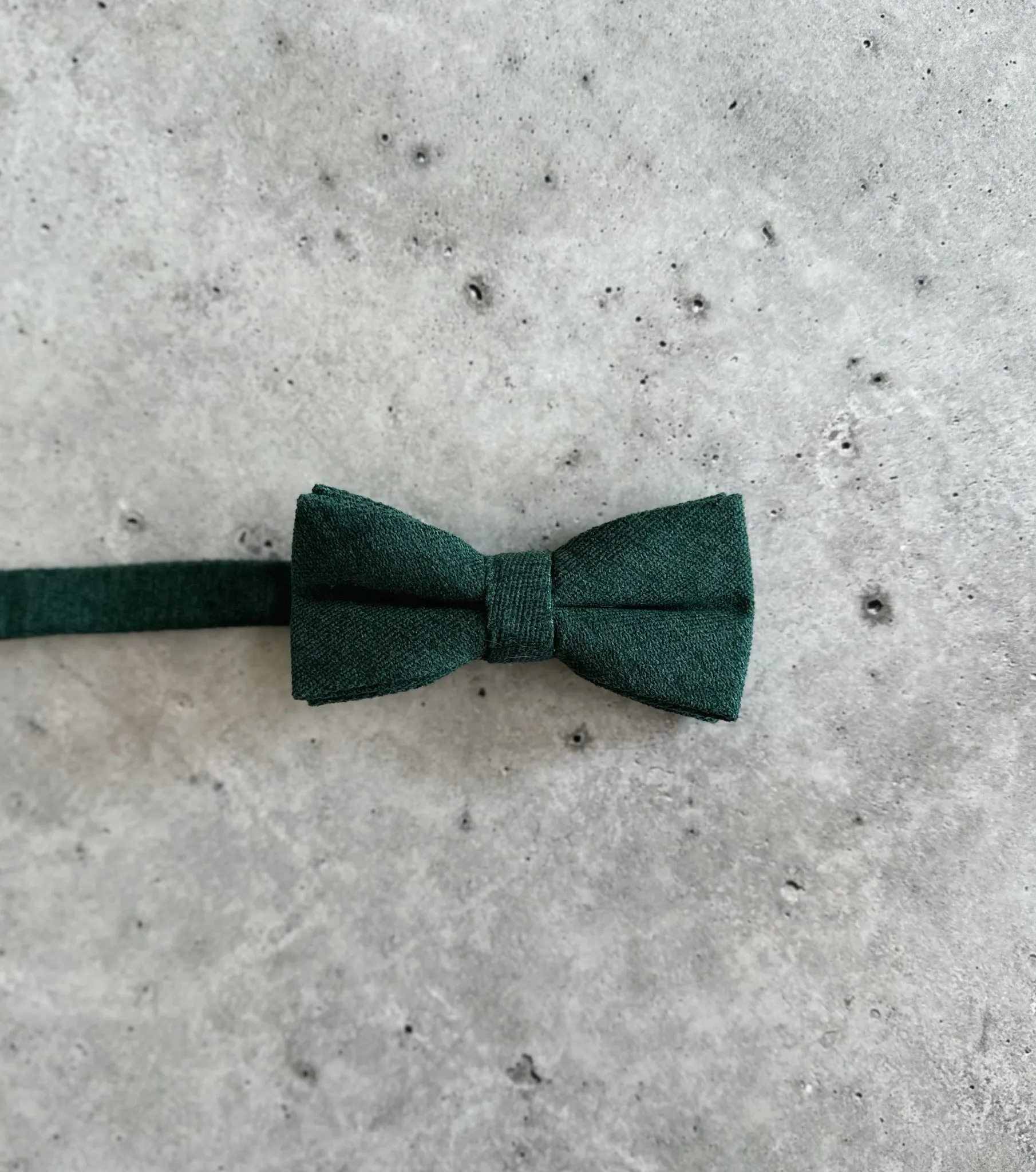 Dark Green Cotton Neck Tie