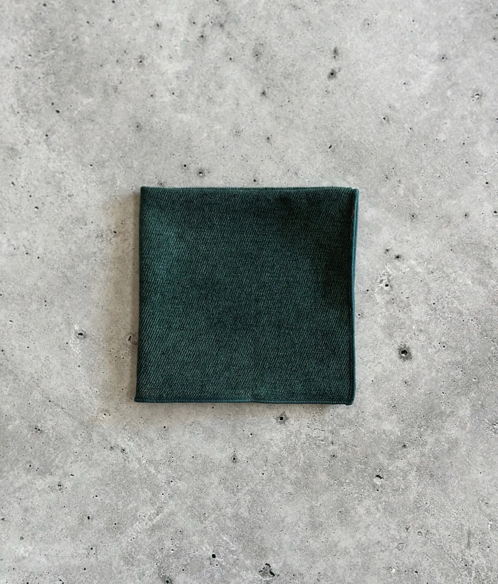 Dark Green Cotton Neck Tie