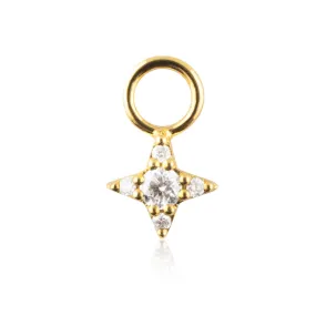 Diamond Star Hoop Pendant