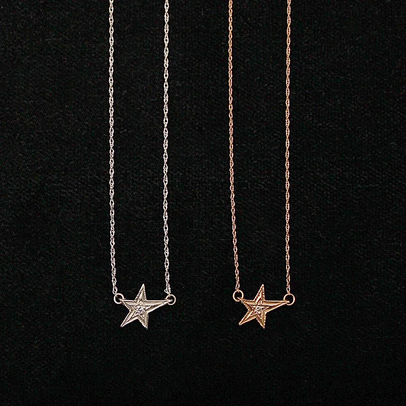 Diamond Star Necklace by 720