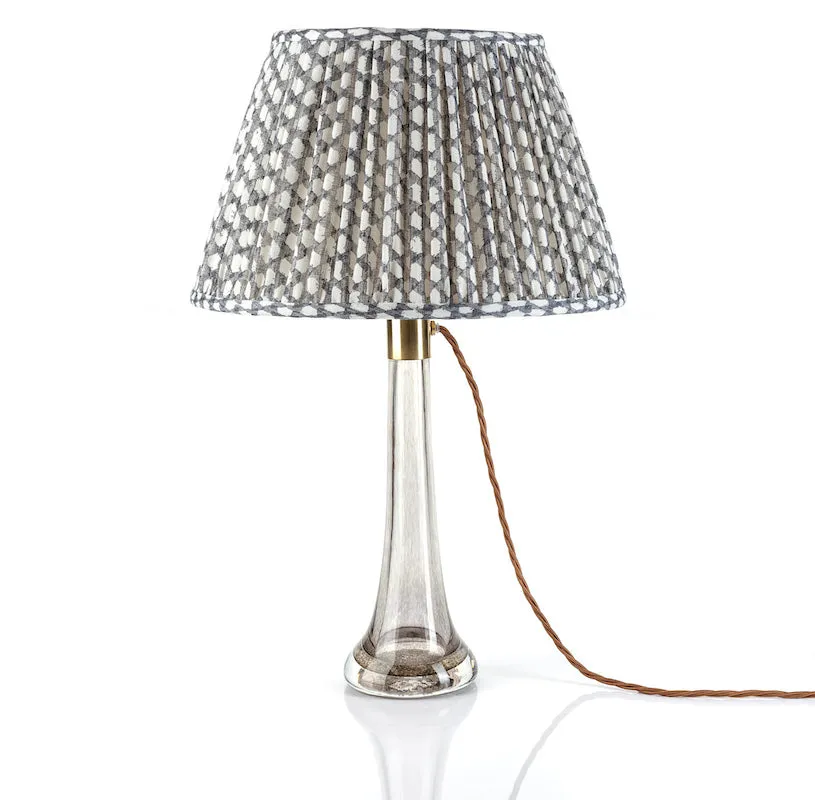 Fermoie Lampshade in Grey Wicker