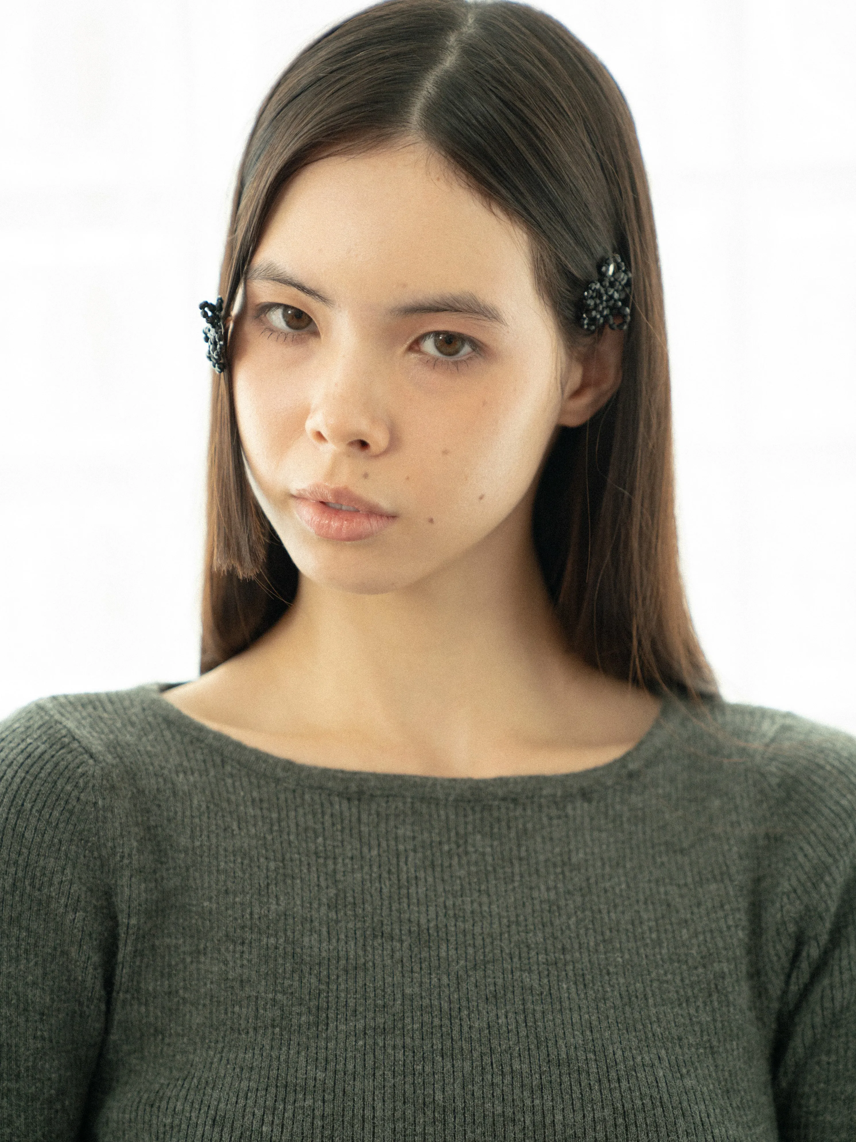 Flower Crystal Hair Clip