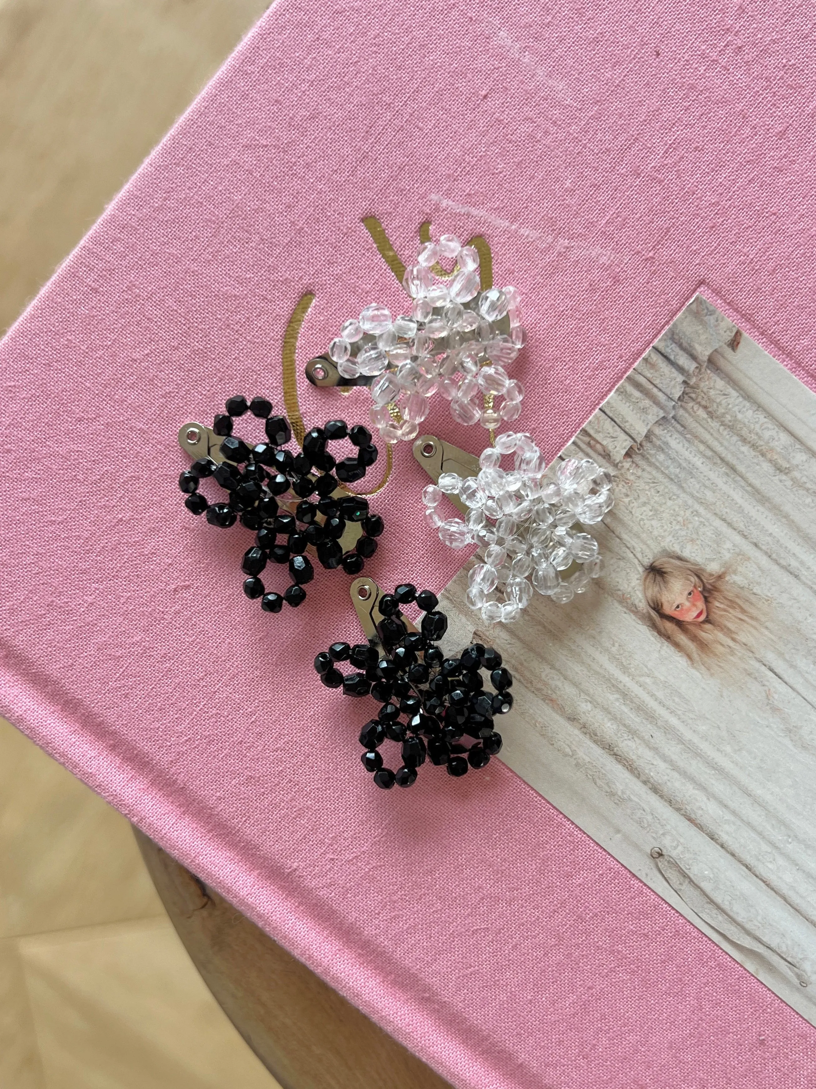 Flower Crystal Hair Clip