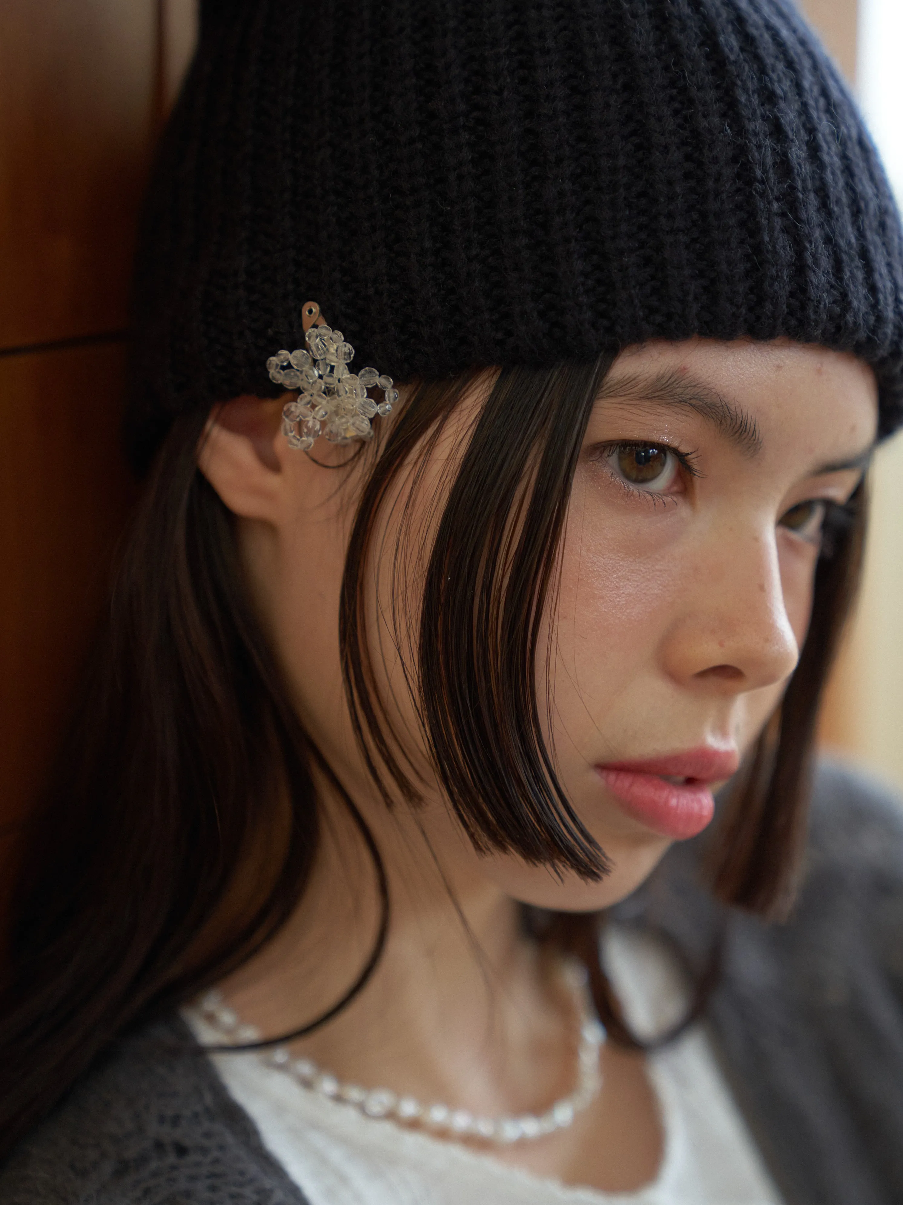 Flower Crystal Hair Clip