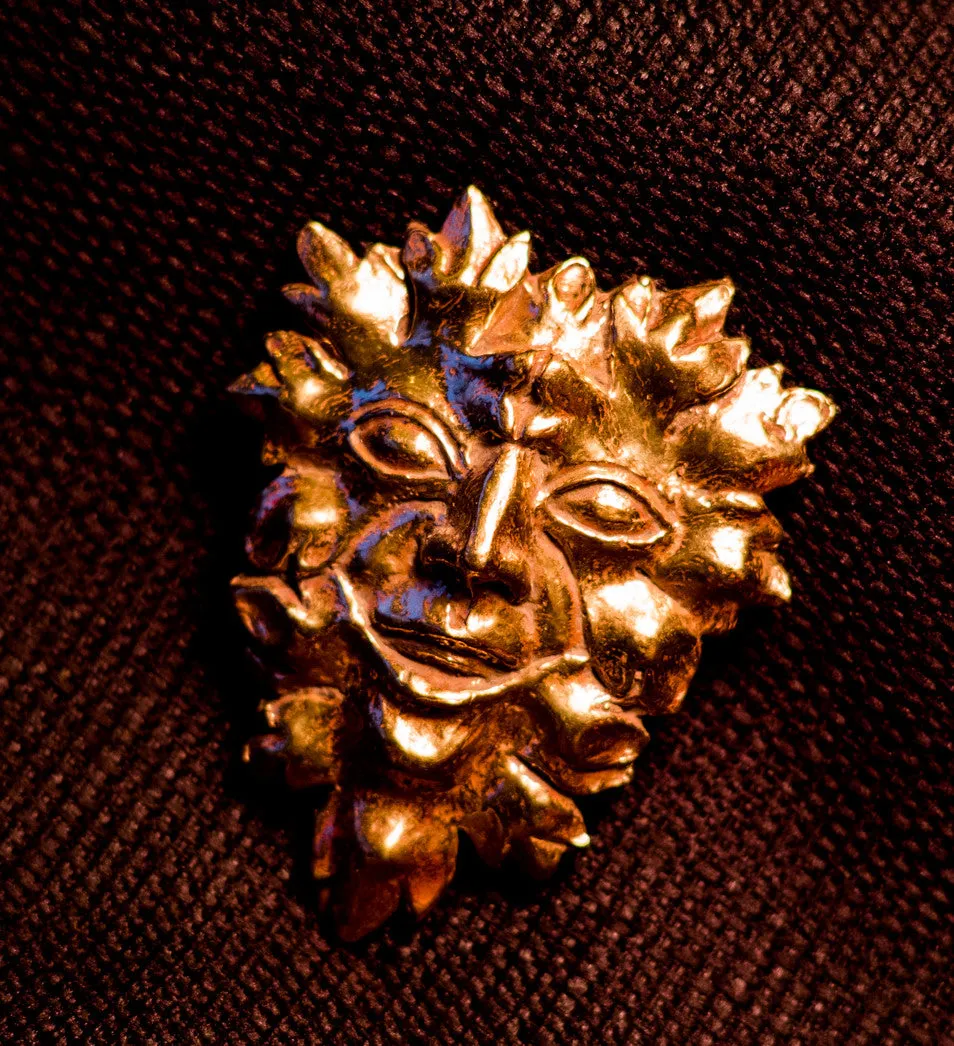 Green Man Brooch - W-68