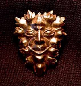 Green Man Brooch - W-68