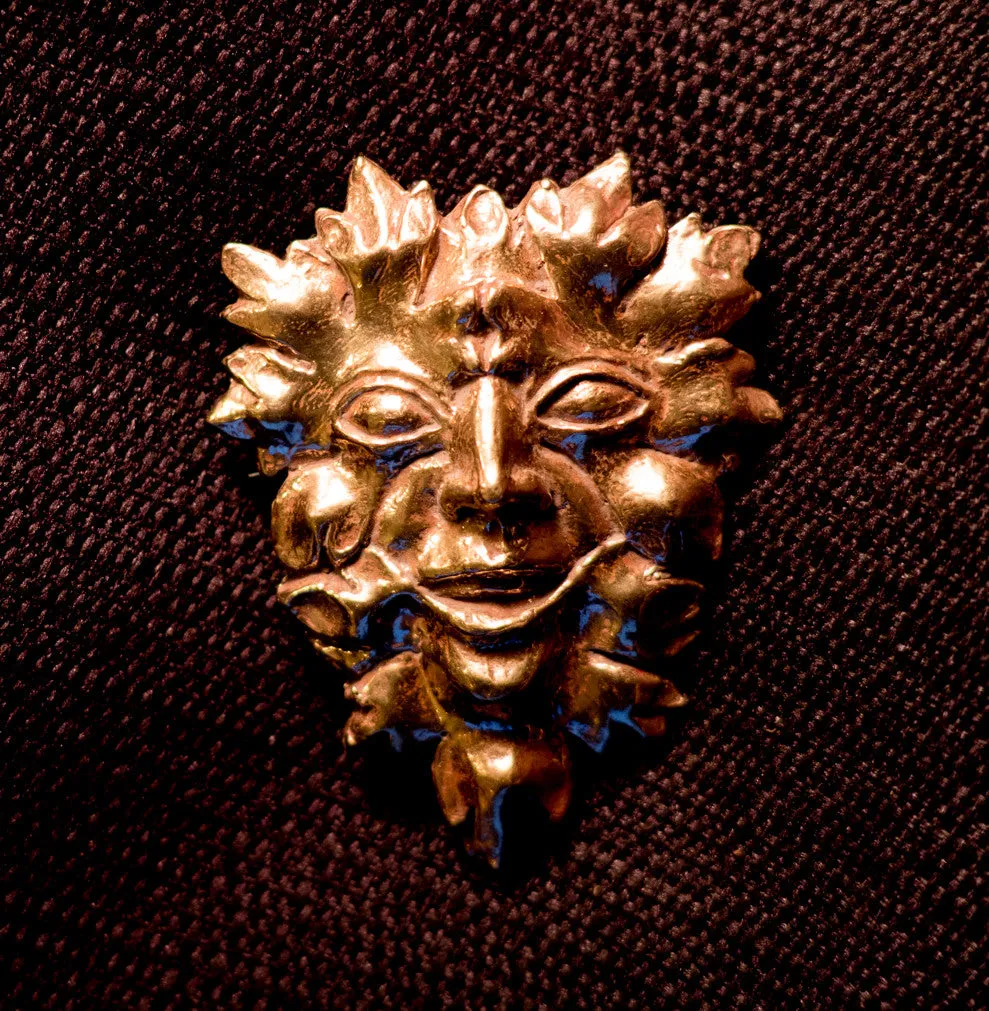 Green Man Brooch - W-68