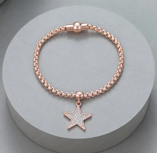 Helen Star Bracelet - Rose Gold