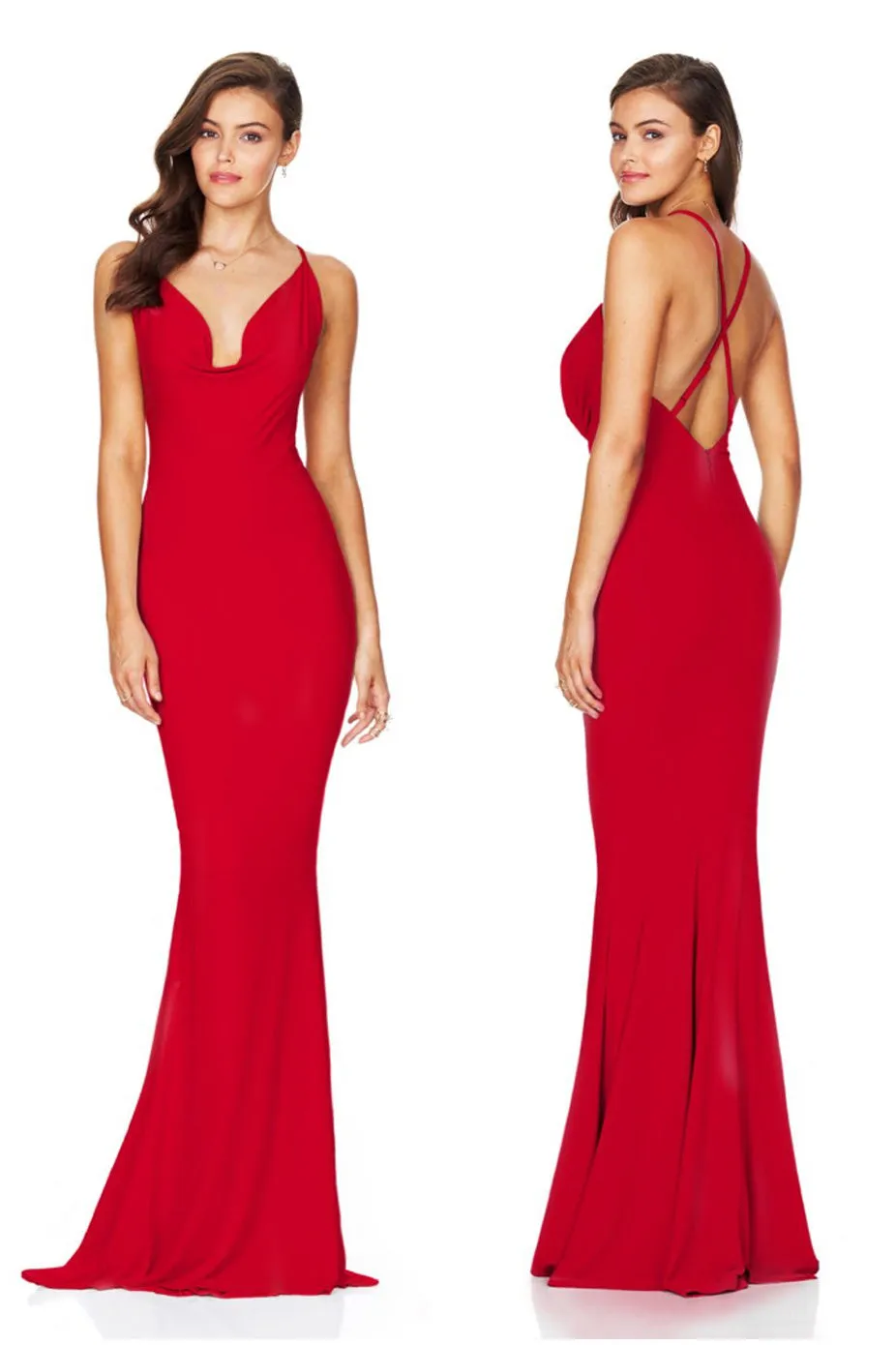 HUSTLE GOWN in Red by Nookie