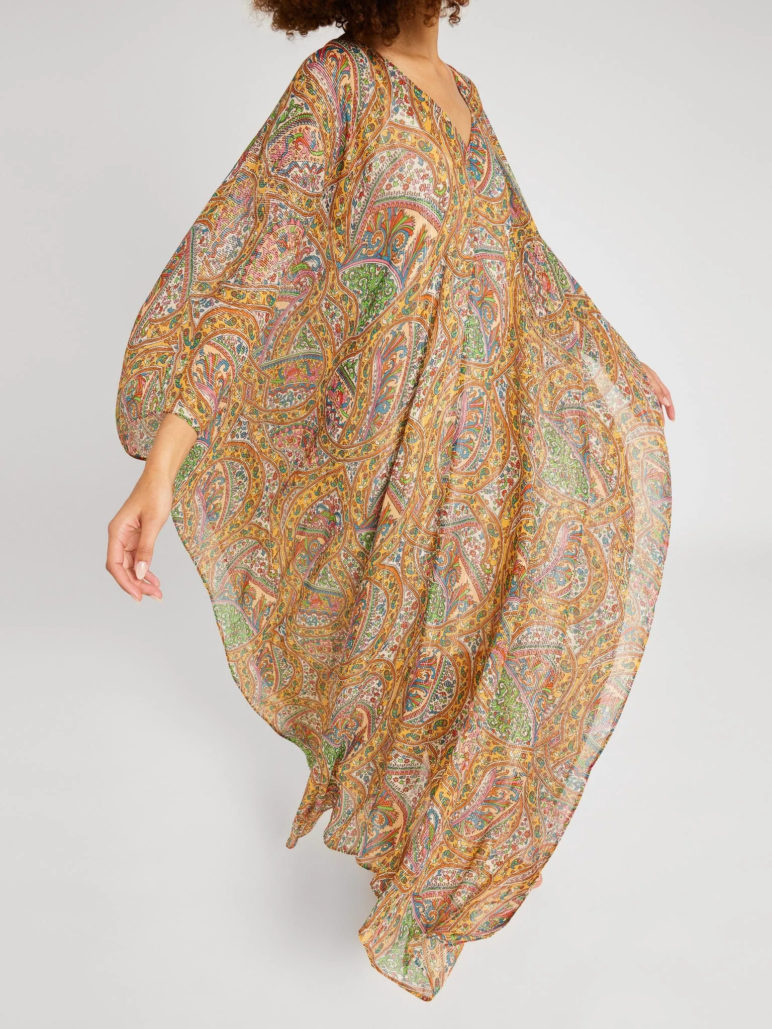 Jones Caftan in Paisley Shimmer