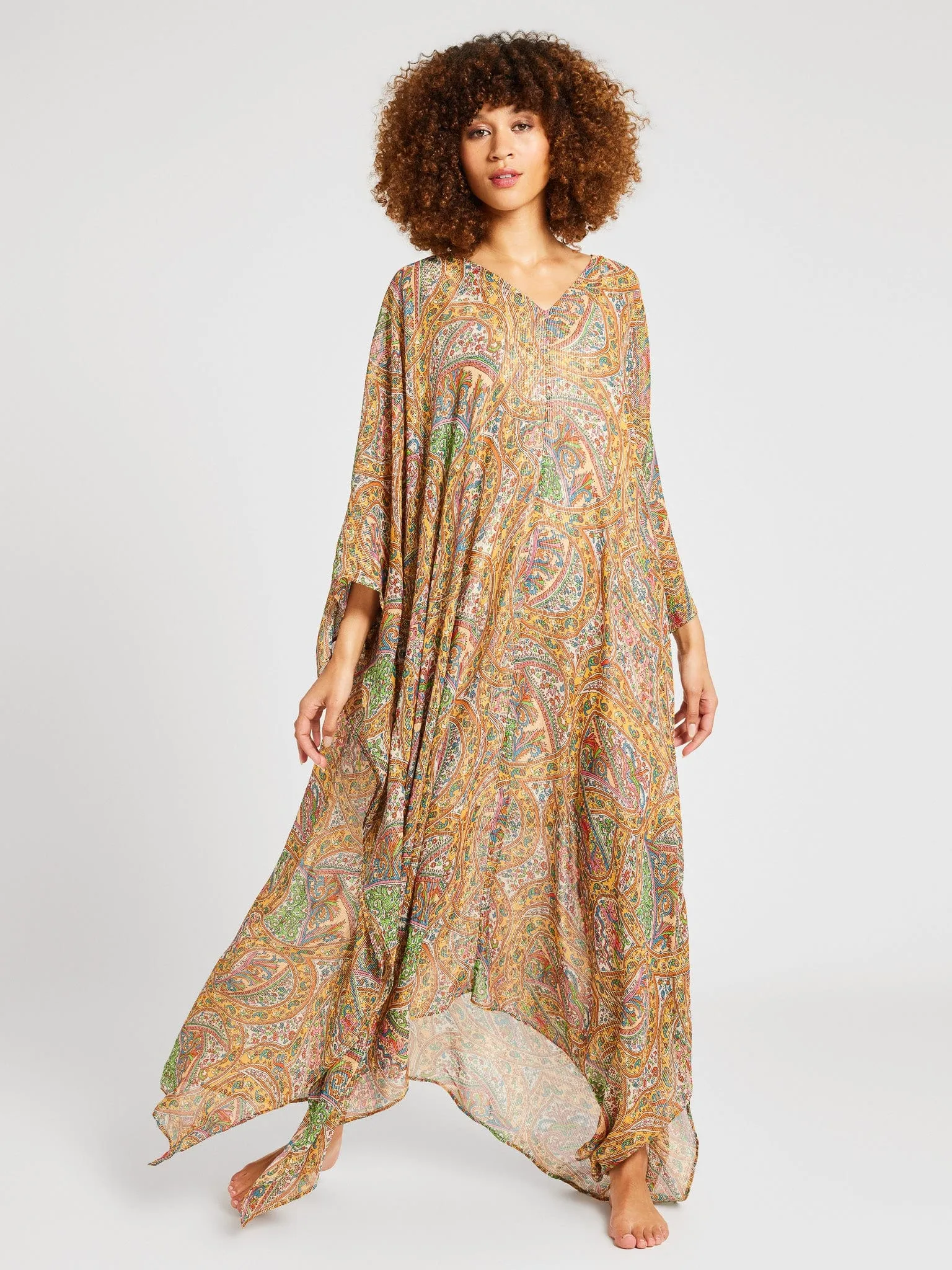 Jones Caftan in Paisley Shimmer