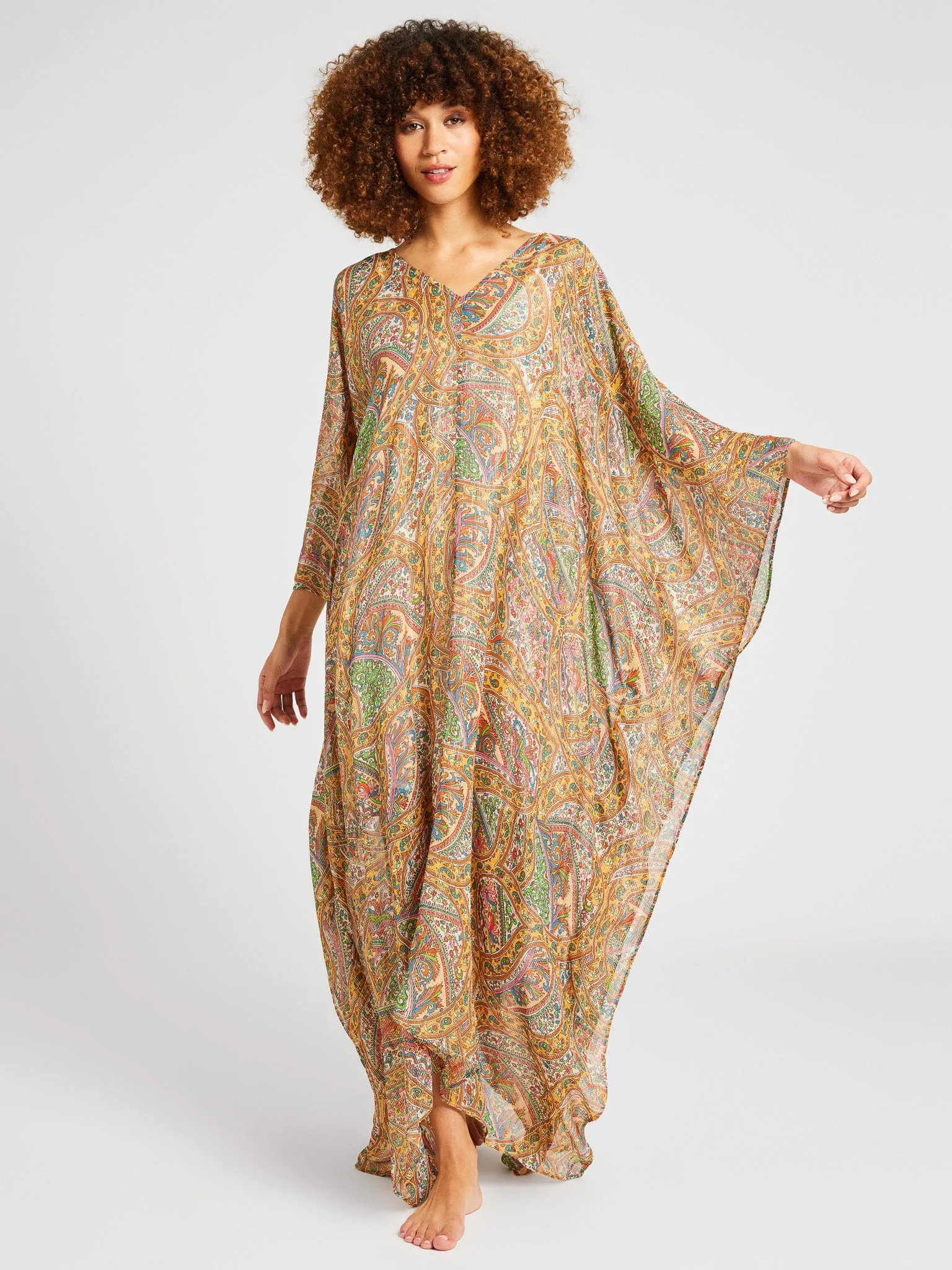 Jones Caftan in Paisley Shimmer