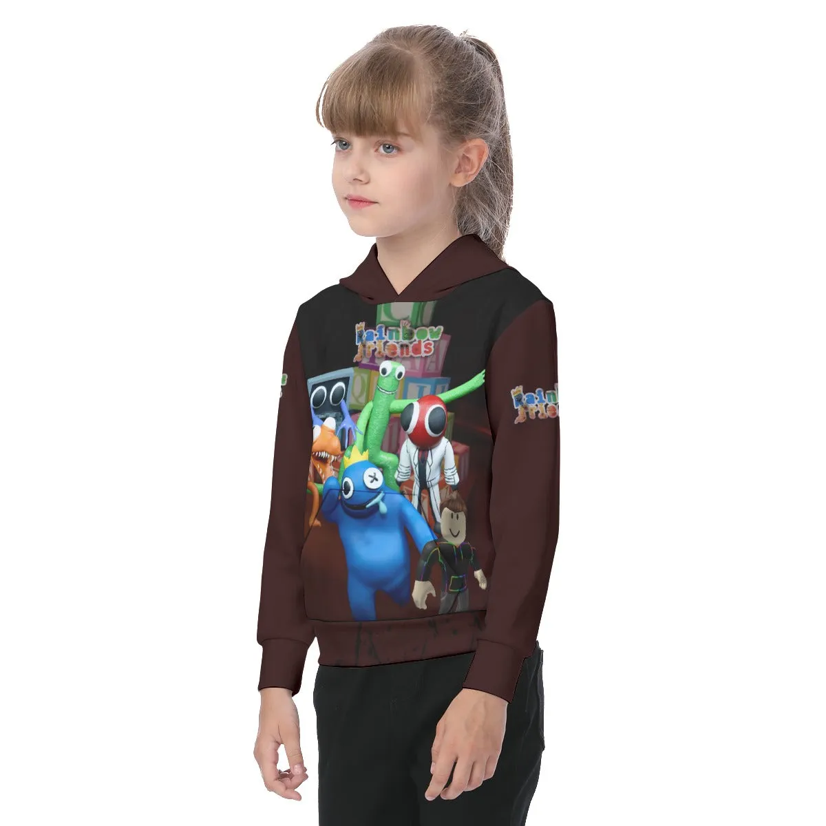 Kids Rainbow Friends Pull Over Hoodie