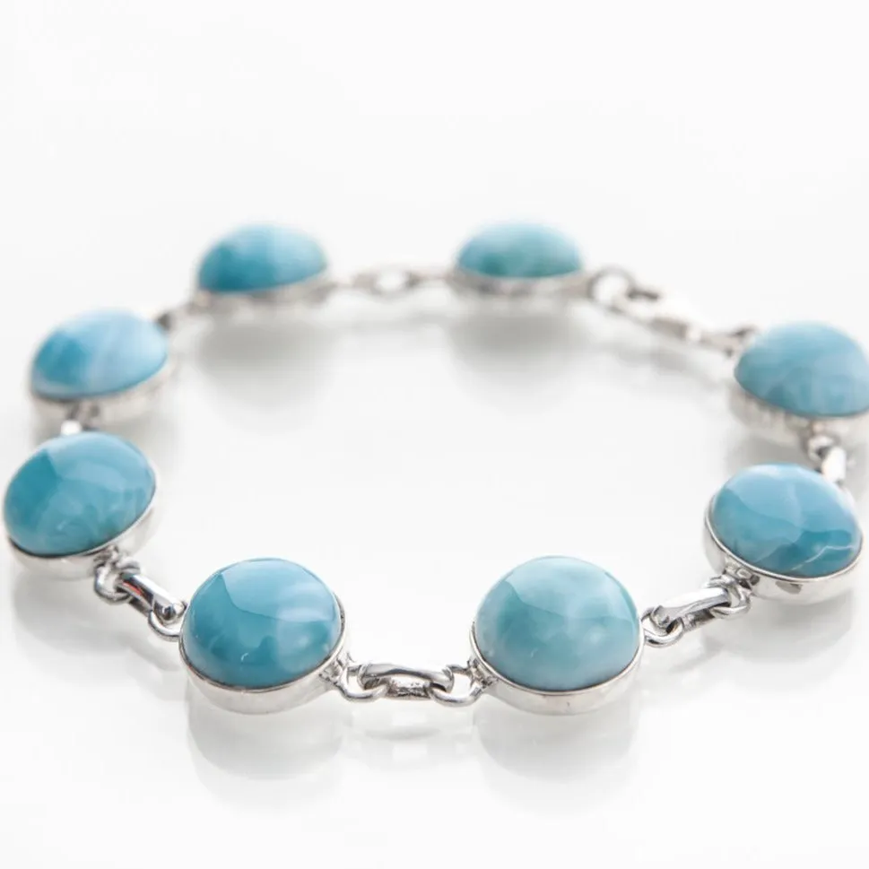 Larimar Stones Bracelet Maya