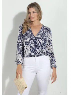 Long Sleeve Surplice Top