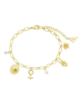 Louisa CZ & Stone Charm Bracelet