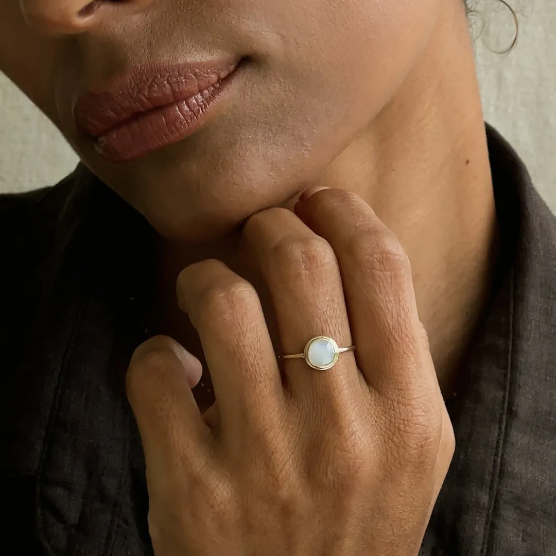 Moonstone Ring 14k Gold - Zosia