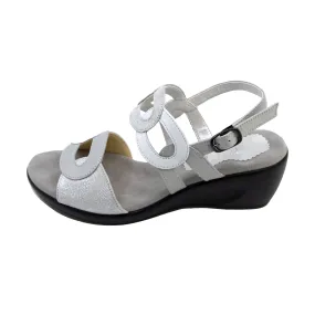 Nanae White Combi Soft Walking Sandals