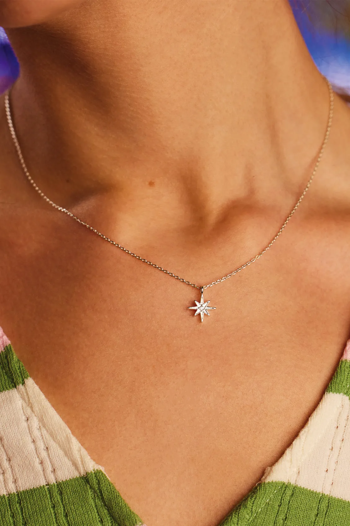 North Star CZ Pendant