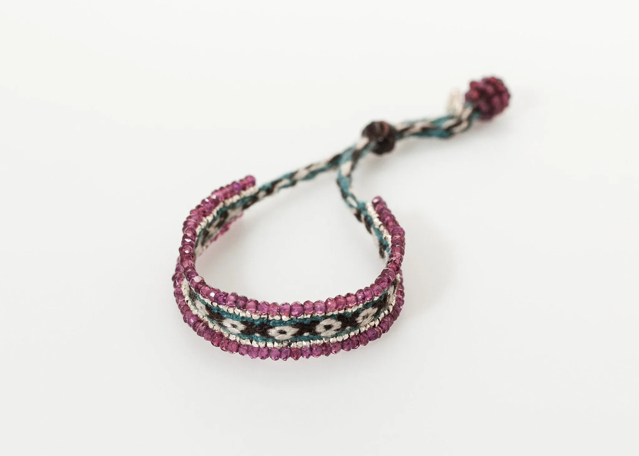 Oaxacan Bracelet in Garnet