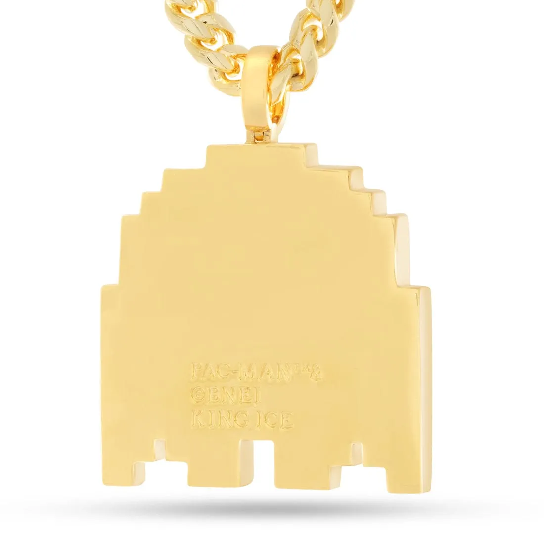 PAC-MAN x King Ice - Pixel Turn-to-Blue Ghost Necklace