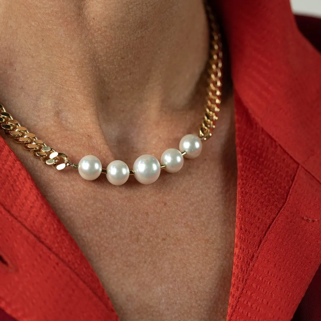 Pearl Pansar Short Necklace