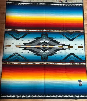 Pendleton® Jacquard Blanket Unnapped, Saltillo Sunset