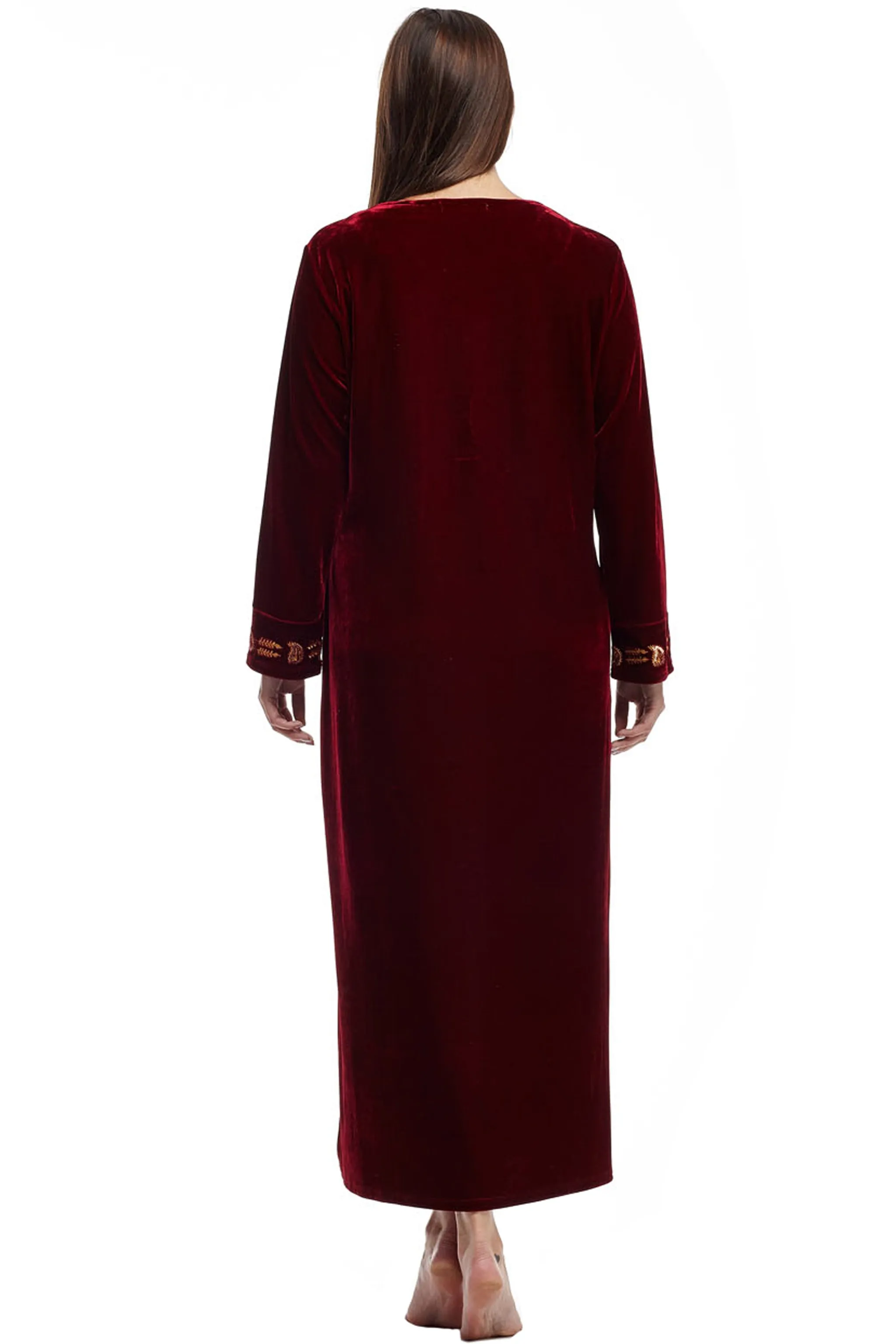 Plus Size La Cera Velour Gown