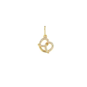 Pretzel Crystal Charm