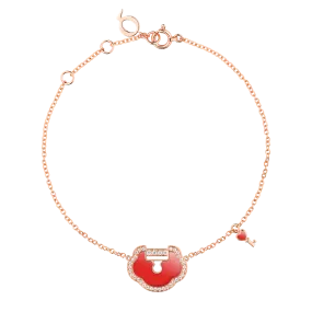 Qeelin Yu Yi Red Agate Bracelet YLB40ABRGRA