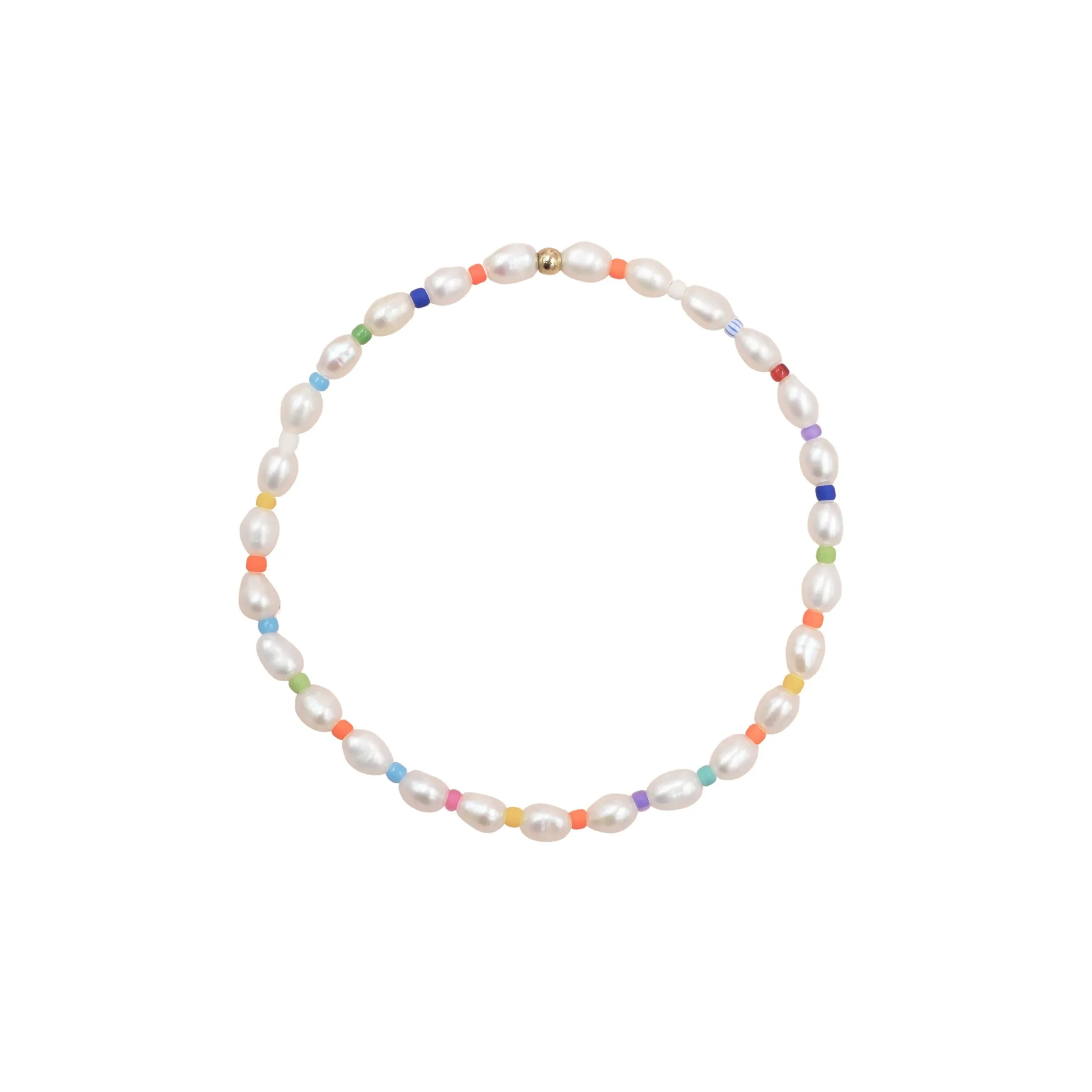 Rainbow Pearl Beaded Bracelet