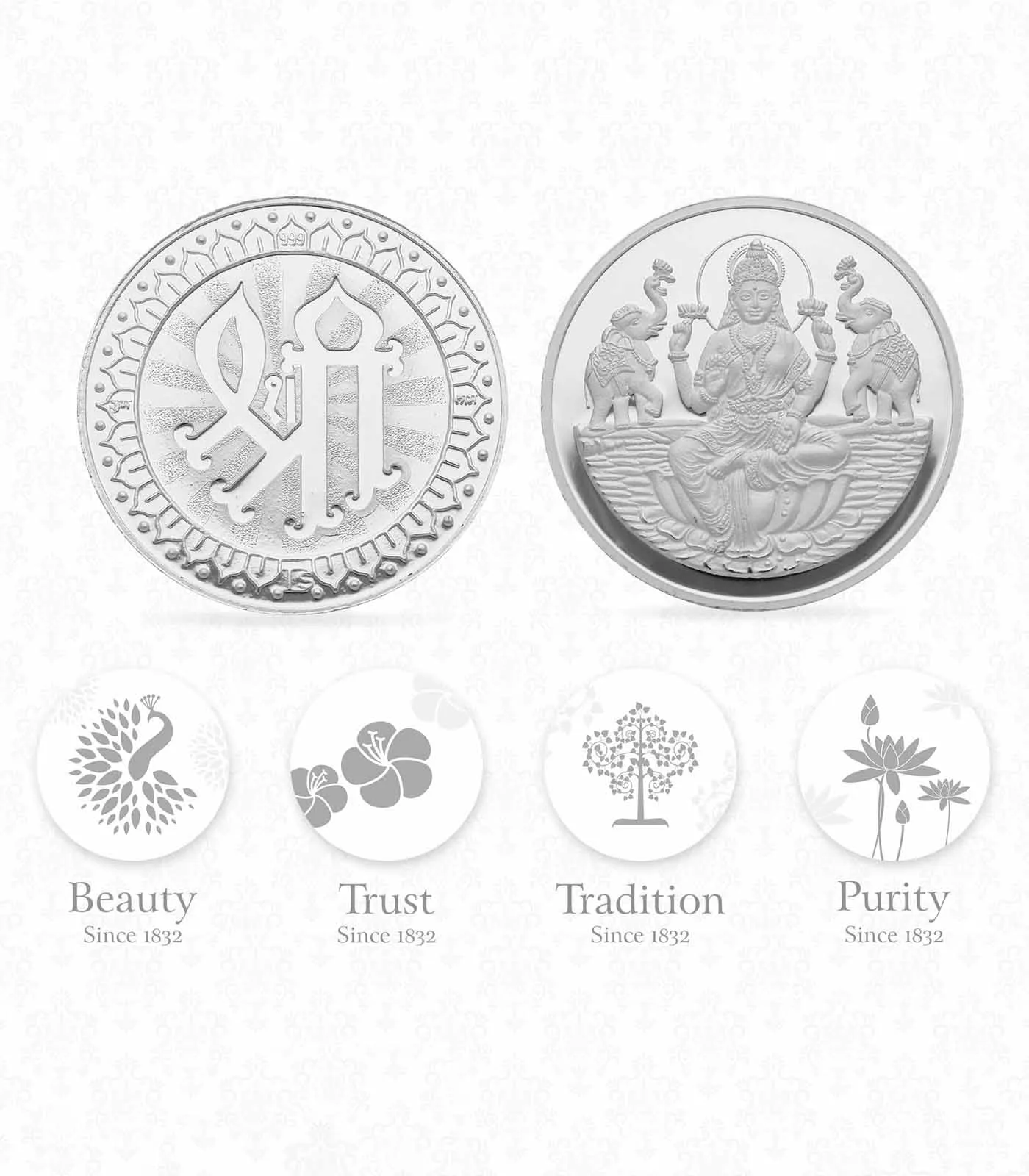 Silver Laxmi Coin 100GM