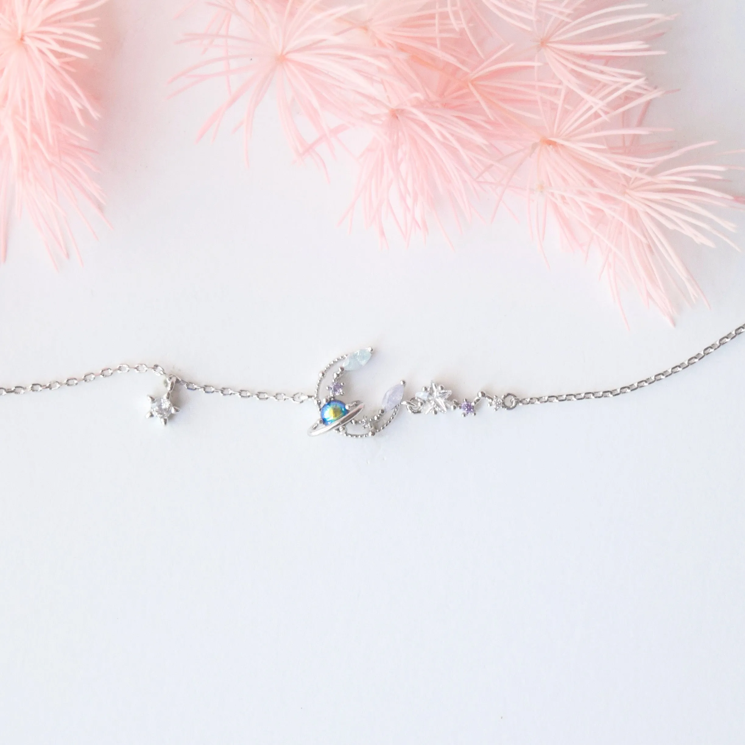 Silver Moonstar Bracelet