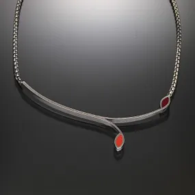 Stem Necklace (red)