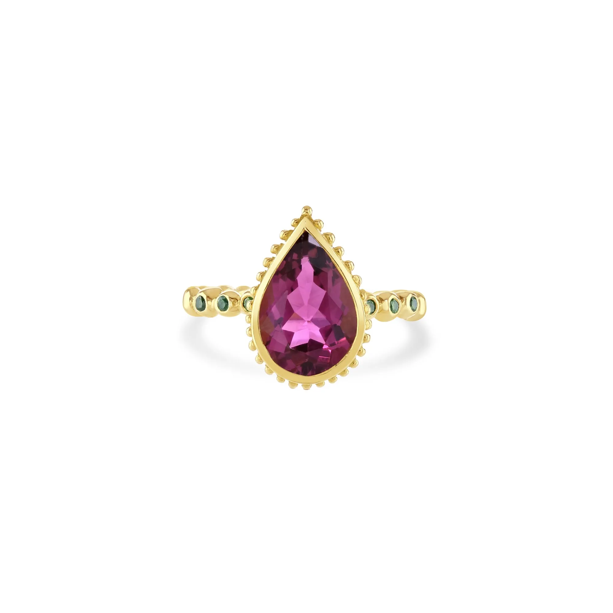 Tourmaline Lacrima Ring