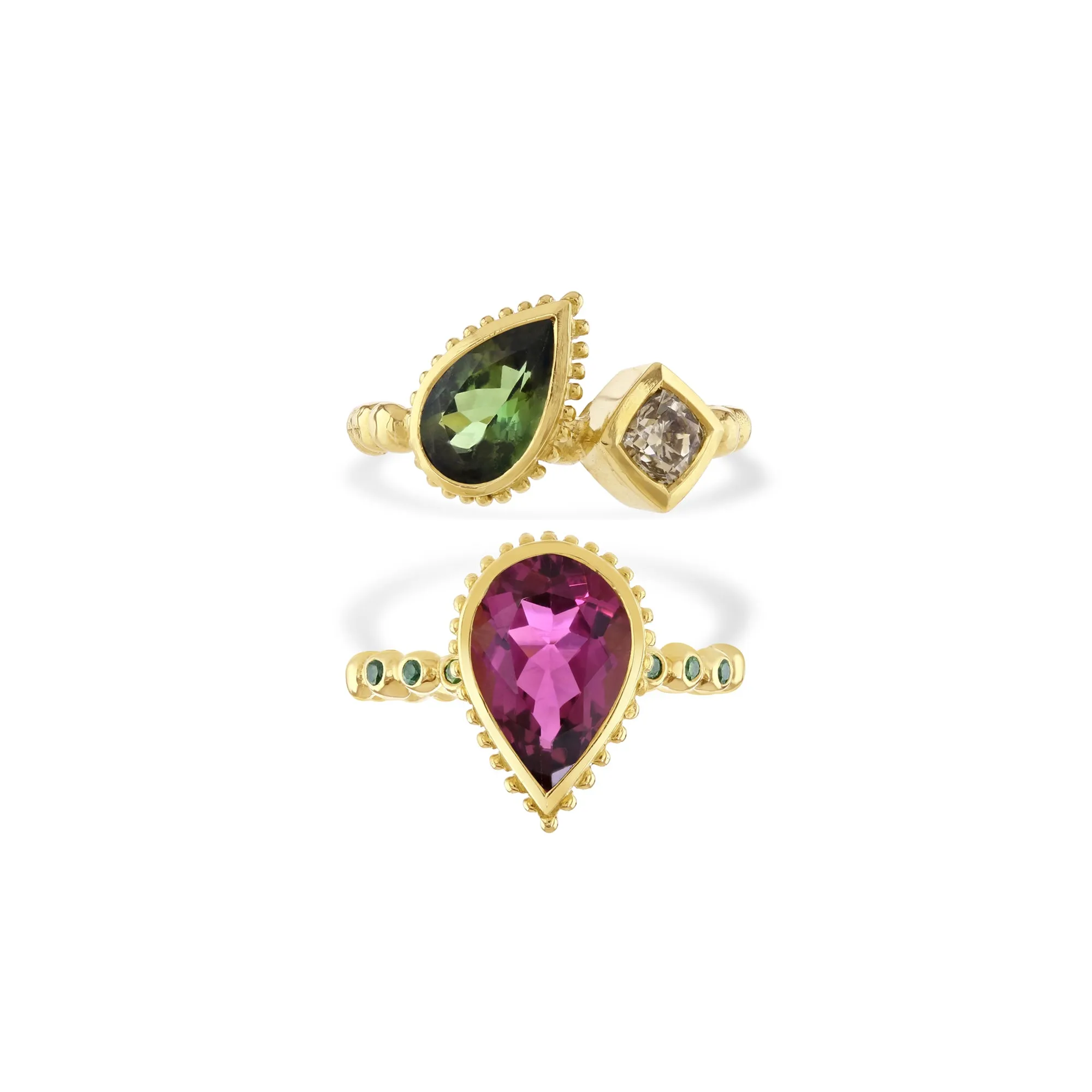 Tourmaline Lacrima Ring