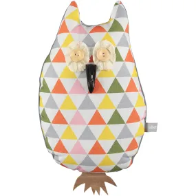 Triangle Print Owl Doorstop With Lavender