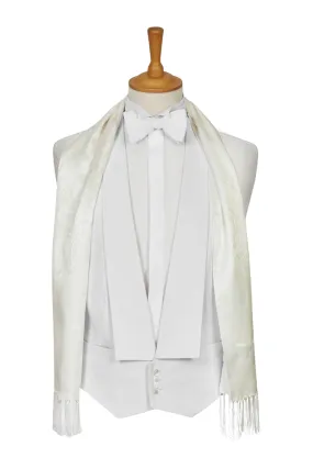 White Cotton Marcella Waistcoat - Brand New