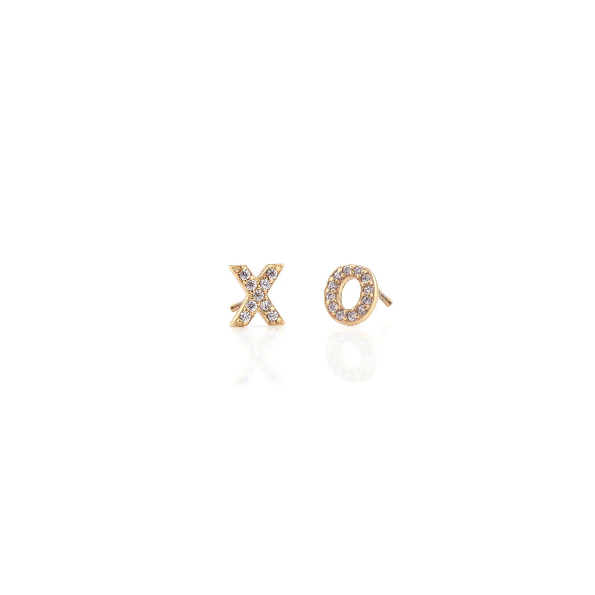 XO Crystal Stud Earrings