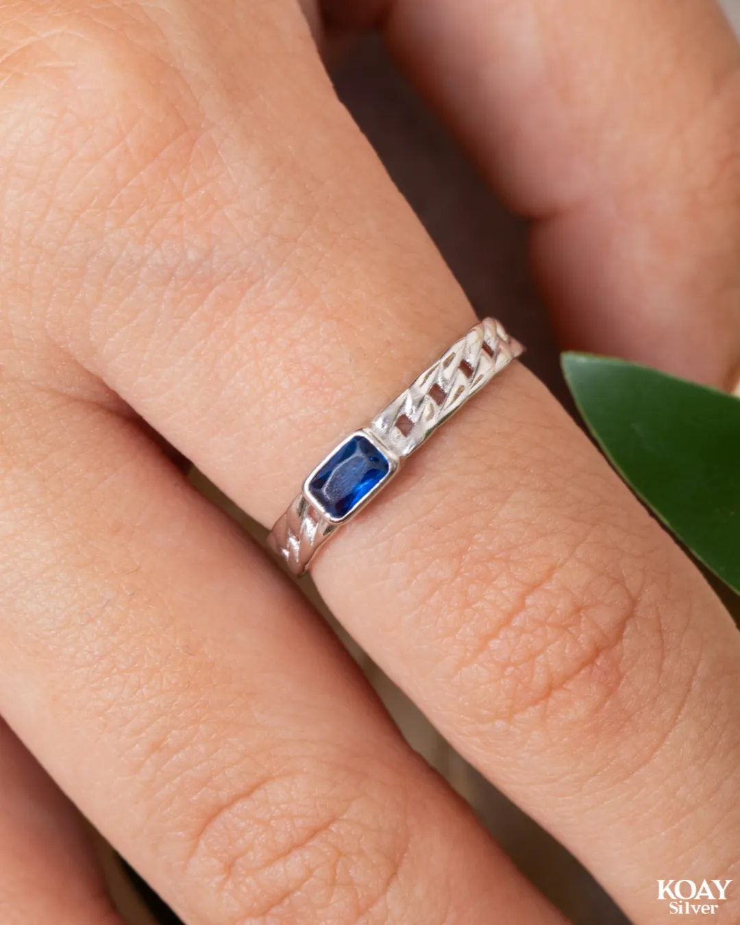 Zircon (0101-Blue) Ring